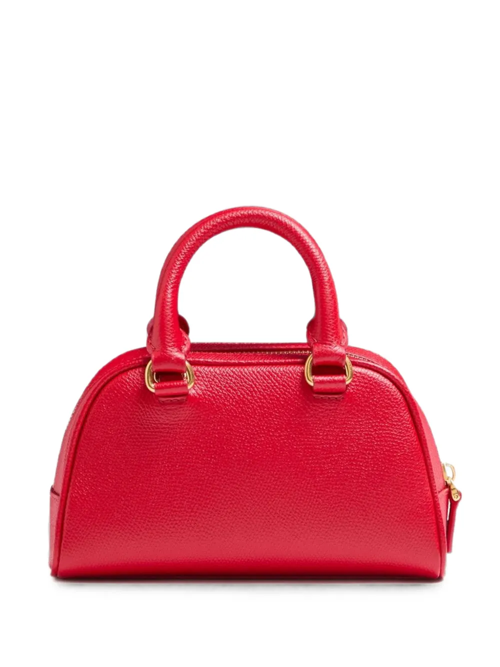 Valentino Garavani Borsa tote Bowling mini con logo V - Rosso