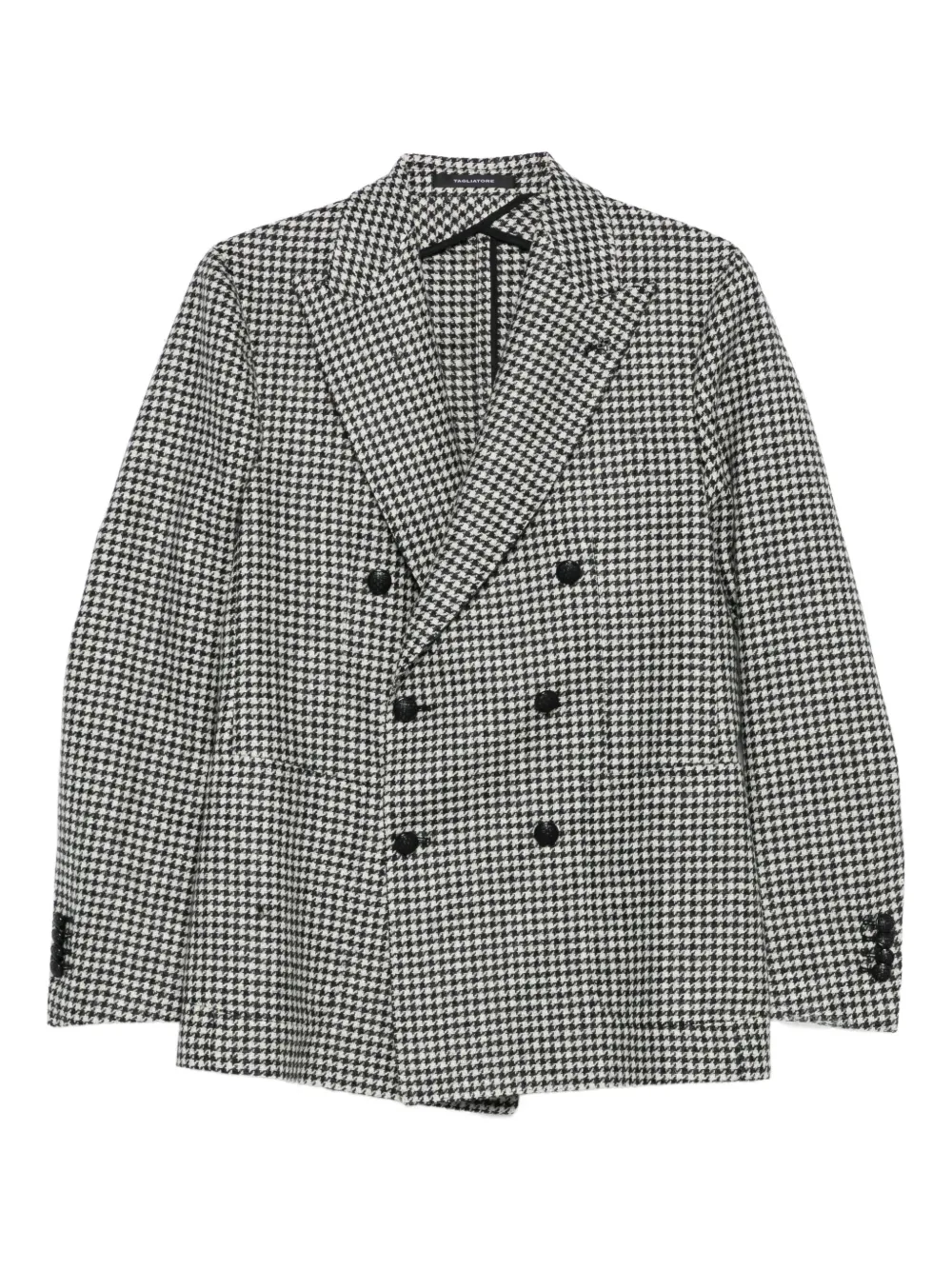 Tagliatore houndstooth double-breasted blazer | Grey | Image 1