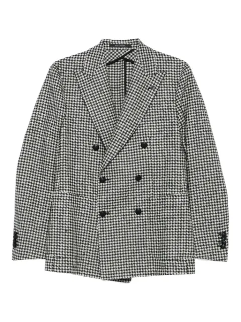 Tagliatore blazer con doble botonadura y estampado pied de poule