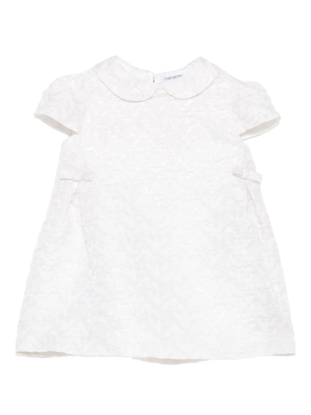 Emporio Armani Kids Peter Pan collar dress | White | Image 1