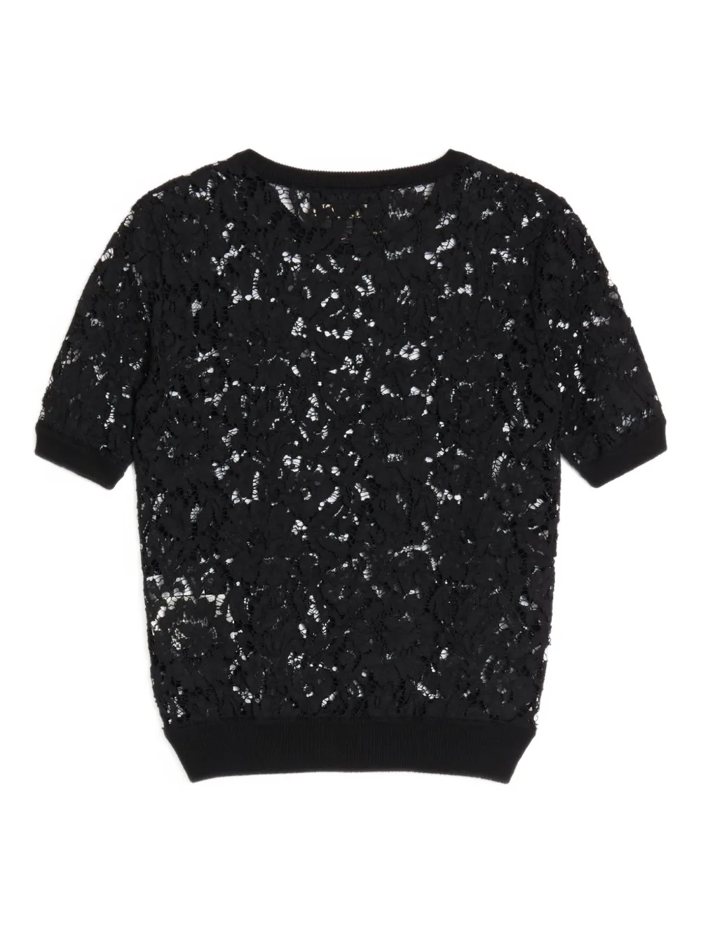 Valentino Garavani Top met kant - Zwart