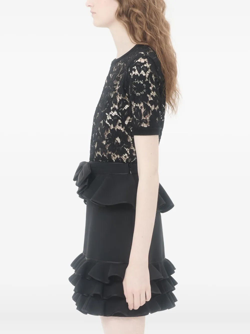 Valentino Garavani Top met kant Zwart