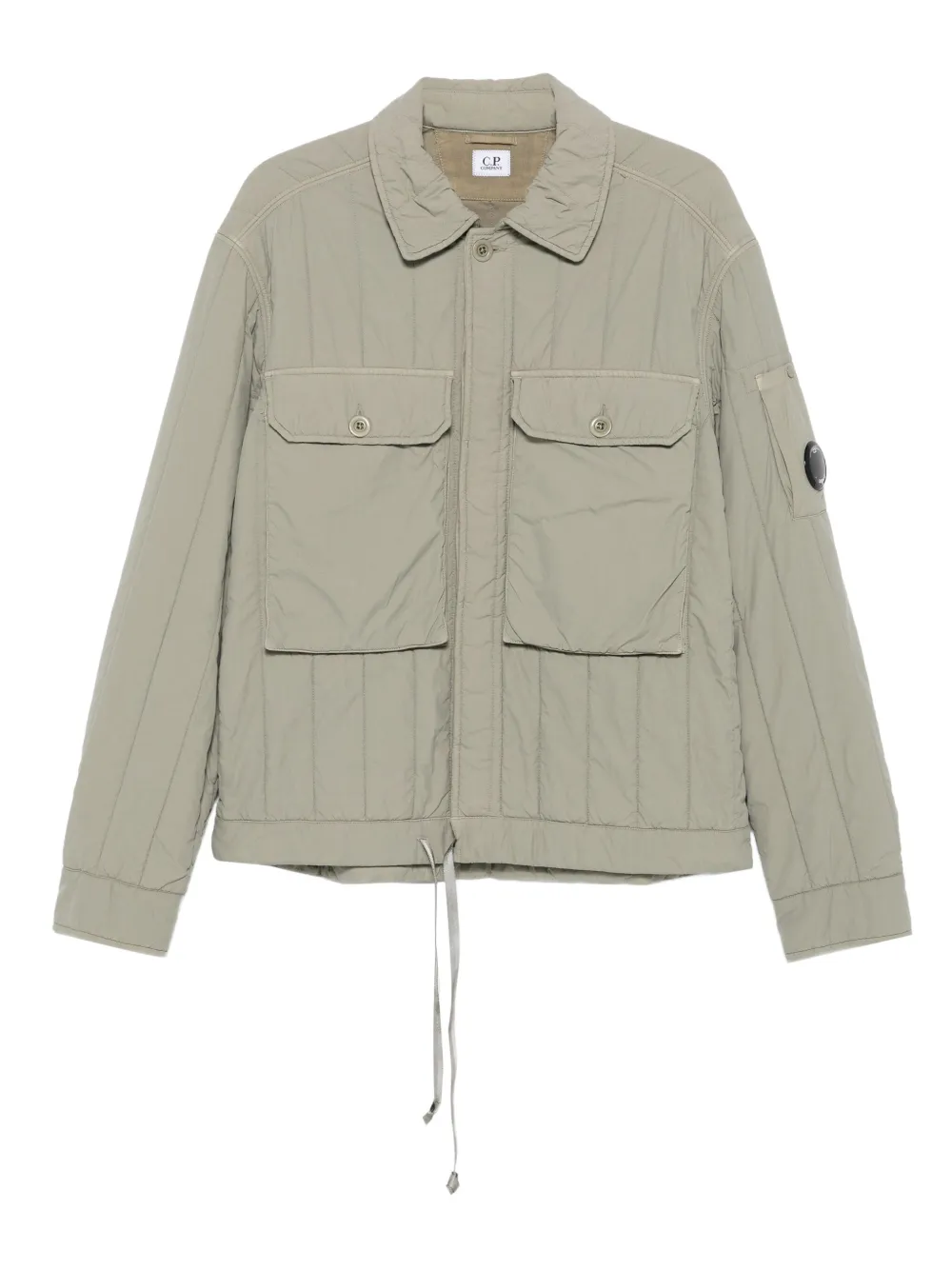 C.p. Company Short Padded Jacket Jackets Grey In Gray