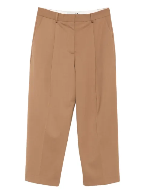 THE M pleated-front cropped pants