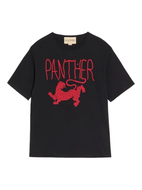 Valentino Garavani panther print cotton T-shirt