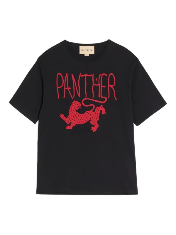 Valentino Garavani プリント Tシャツ | ブラック | FARFETCH JP