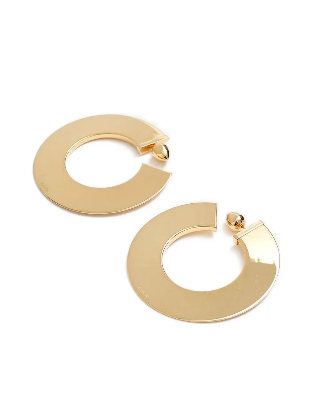 Alaïa Blade disc-shaped hoop earrings | Image 2