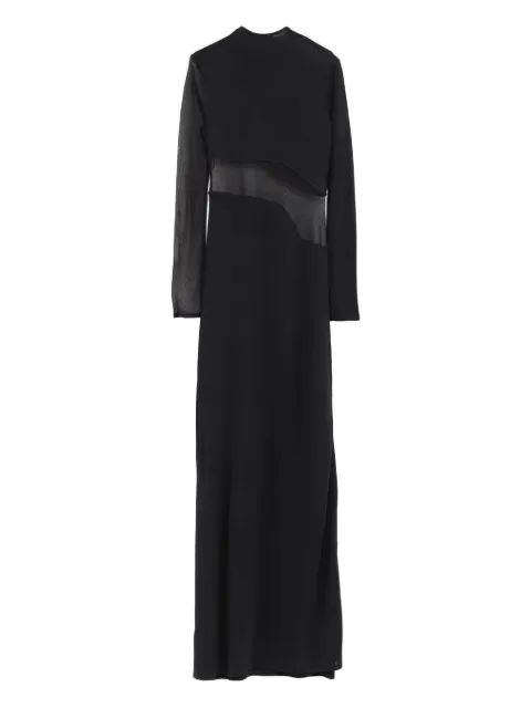 Alaïa mesh-panel maxi dress