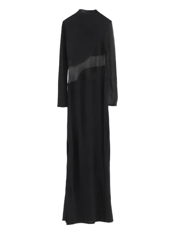 Alaa mesh-panel Maxi Dress | Black | FARFETCH