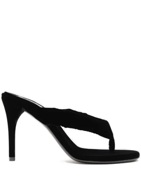 Alaïa 90mm velvet thong-strap sandals 