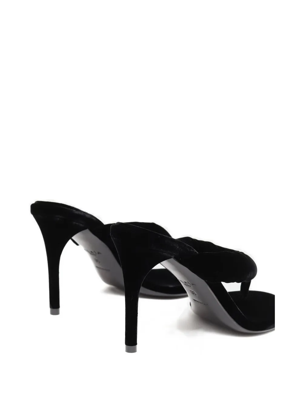 90mm Velvet Thong-Strap Sandals