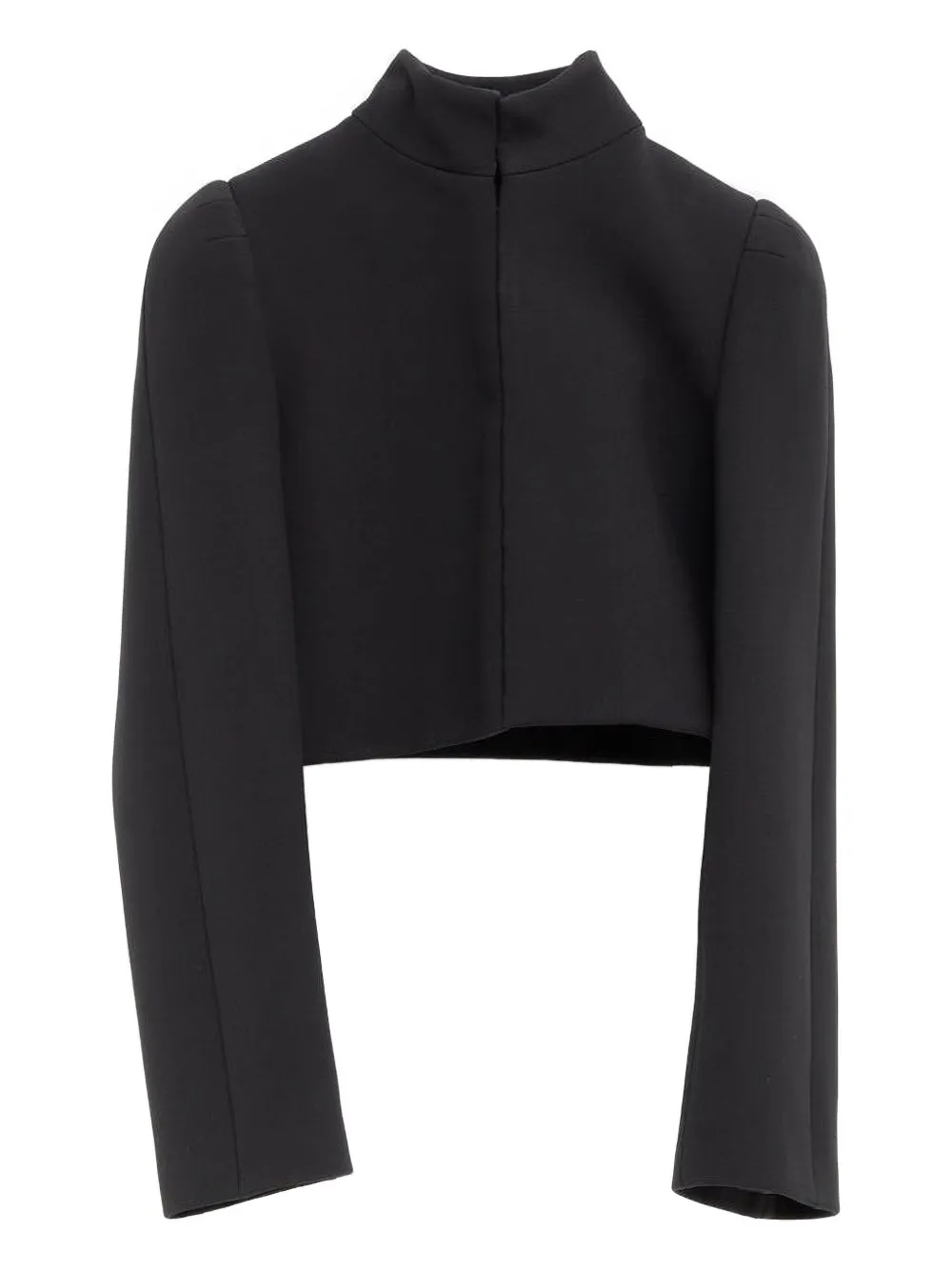Alaïa puff-shoulder cropped jacket | Black | Image 1