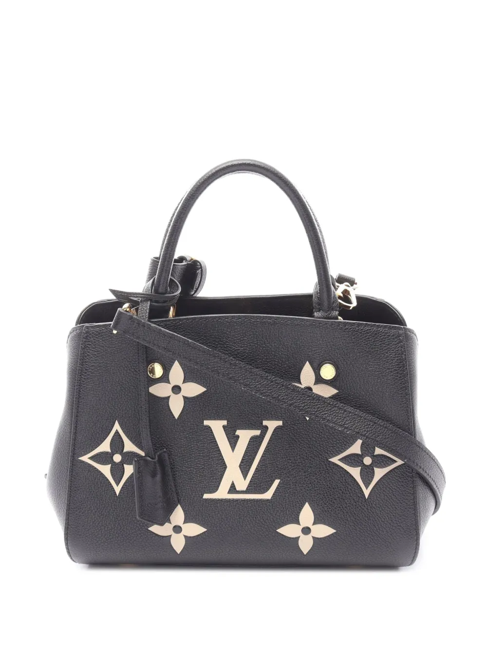 Louis Vuitton Pre-Owned 2021-2025 Bicolor Monogram Empreinte Giant Montaigne BB satchel | Black | Image 1