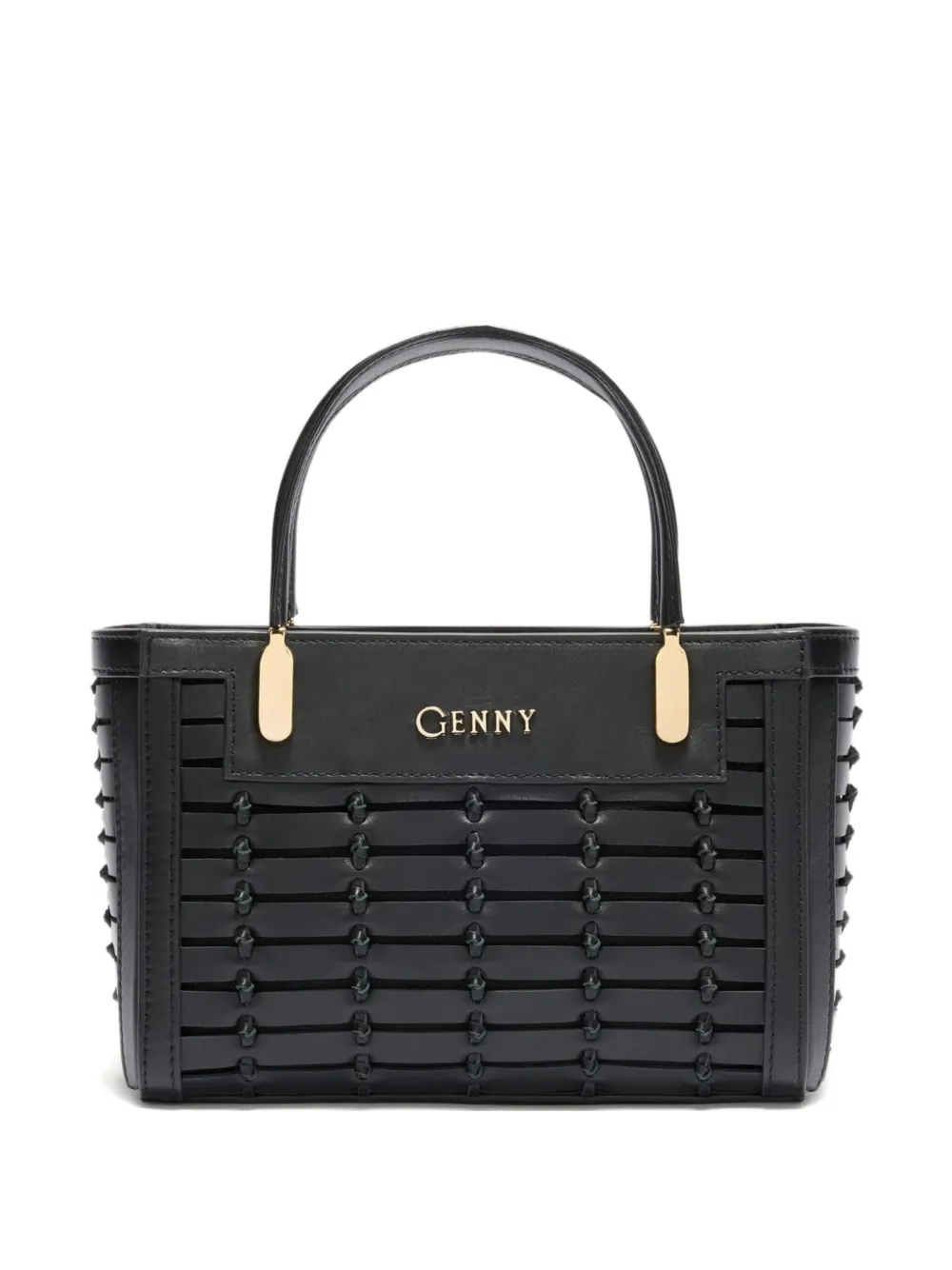 Genny Logo-lettering Tote Bag In Animal Print