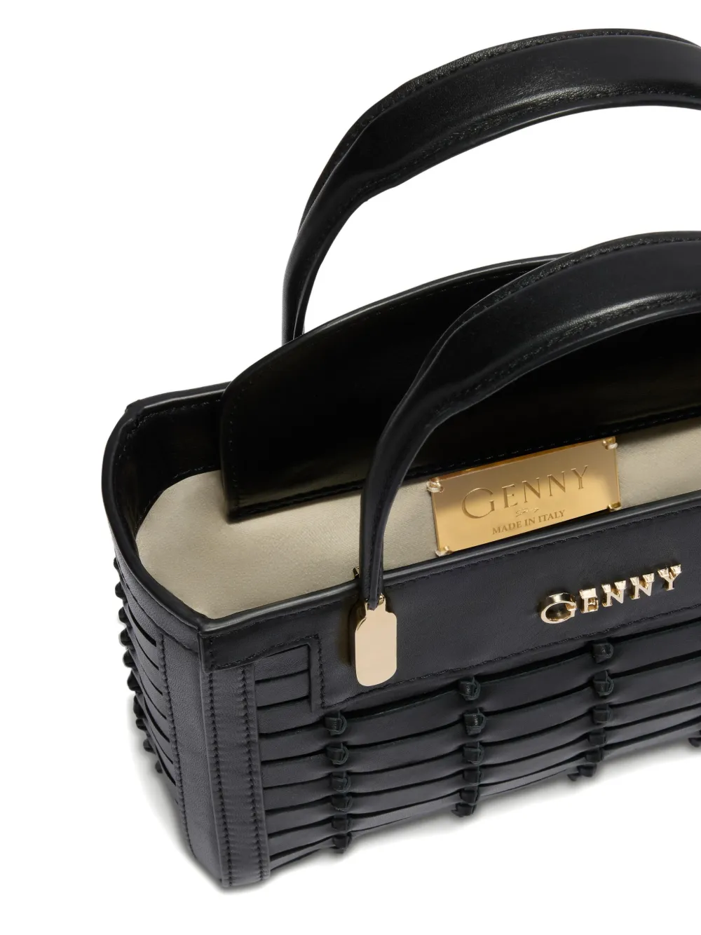 Genny Logo-lettering Tote Bag In Animal Print
