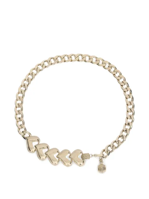 Genny heart-detail chain belt