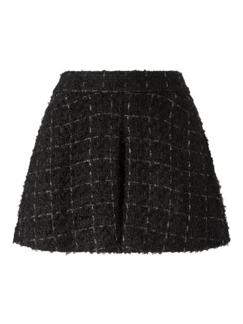 Genny pleated tweed shorts