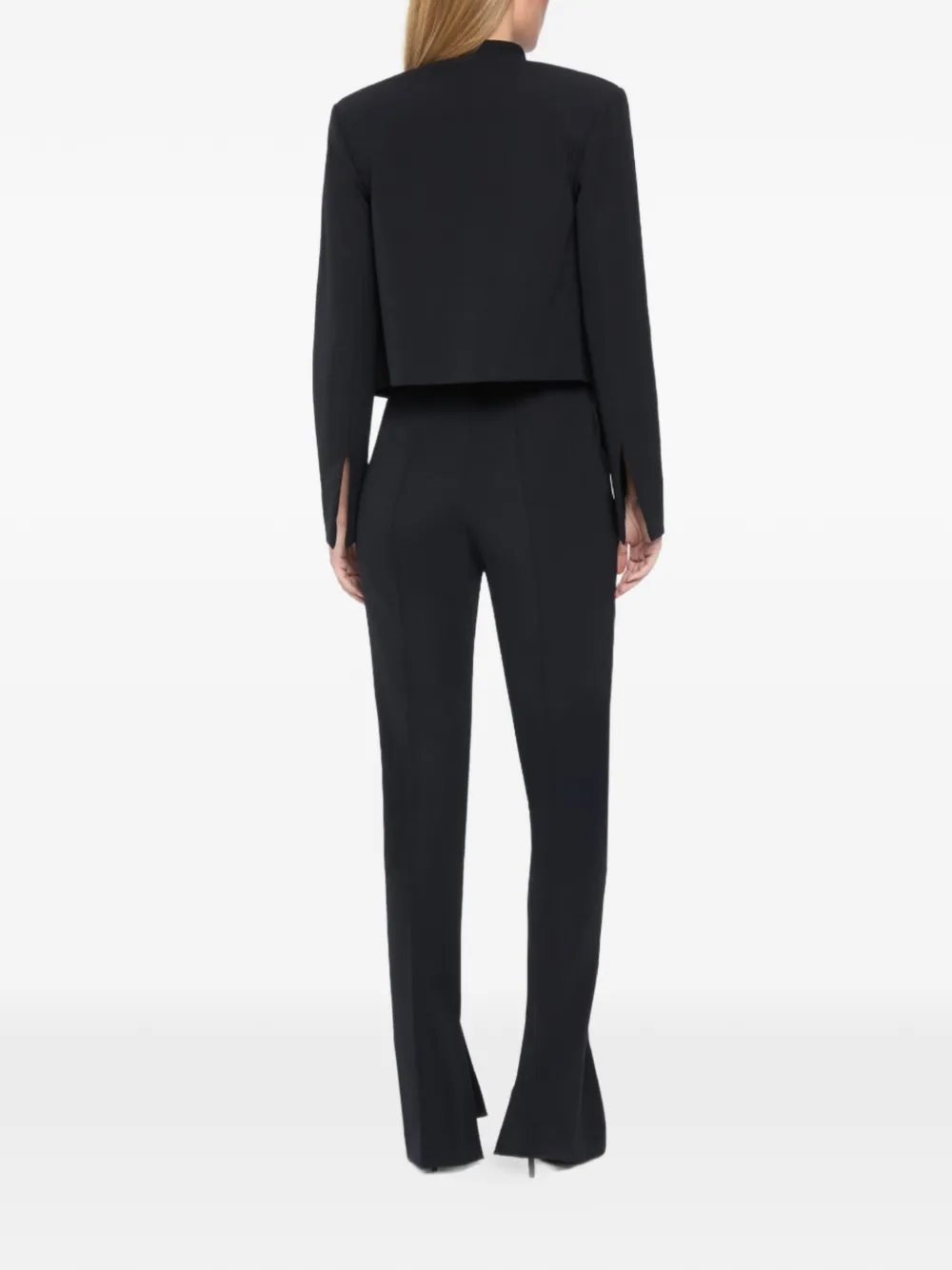 Genny Broek met split Zwart