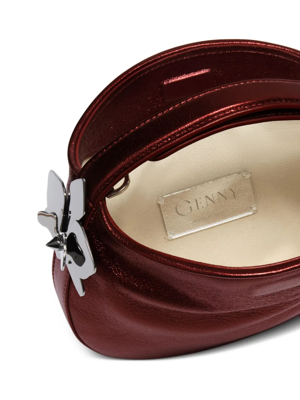 Genny Mini Fortune shopper met metallic-effect Rood
