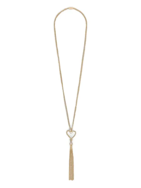 Genny heart and tassel-pendant necklace