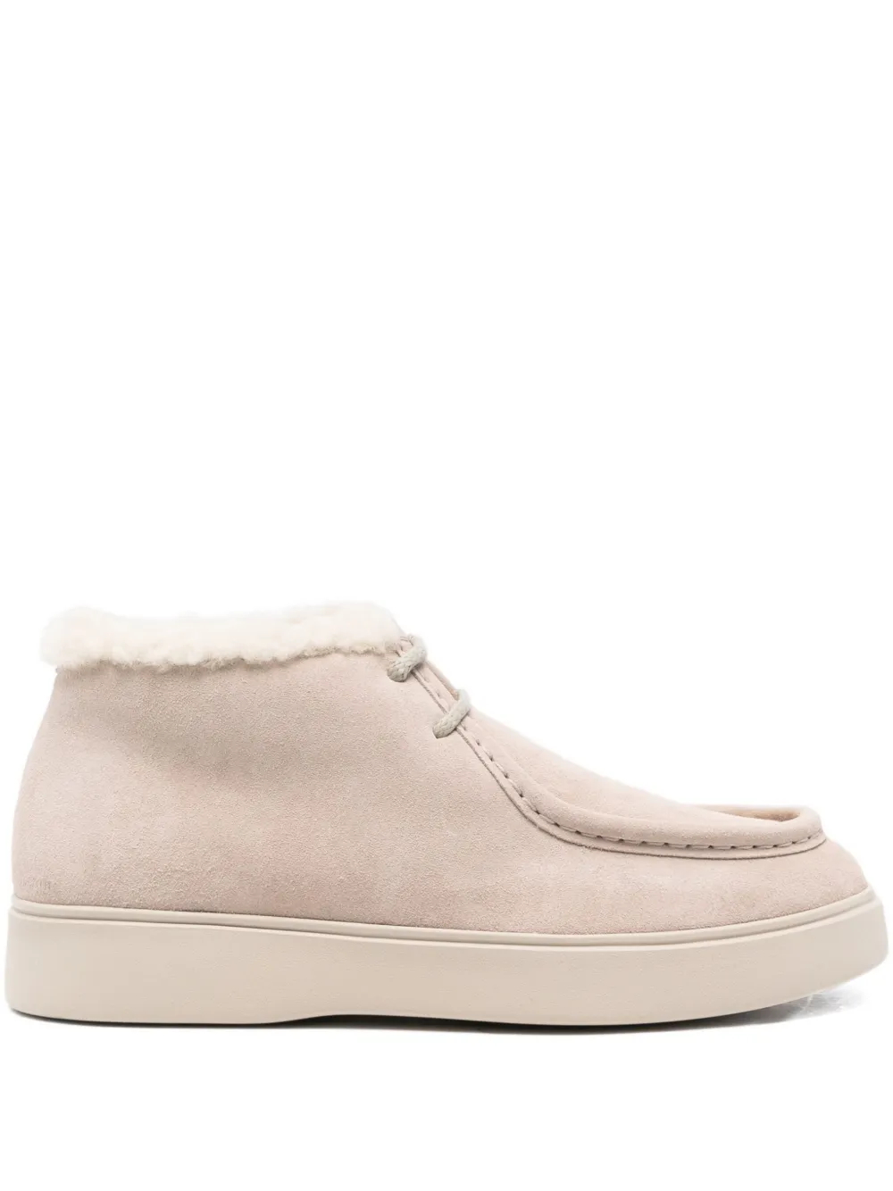 Officine Creative Frame 110 Suede Boots In Neutral
