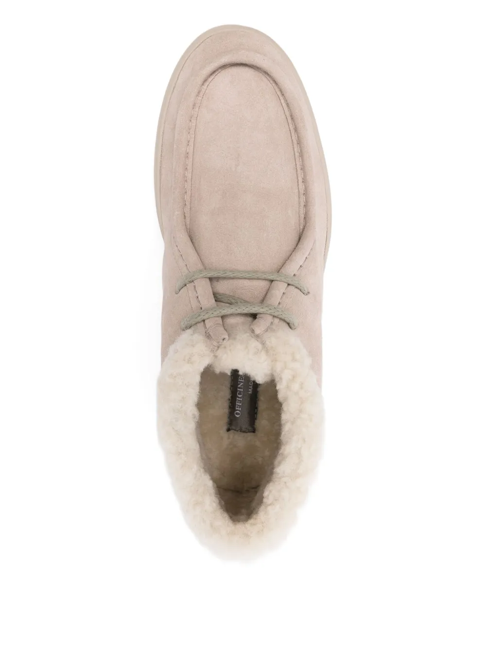 Officine Creative Frame 110 Suede Boots In Neutral