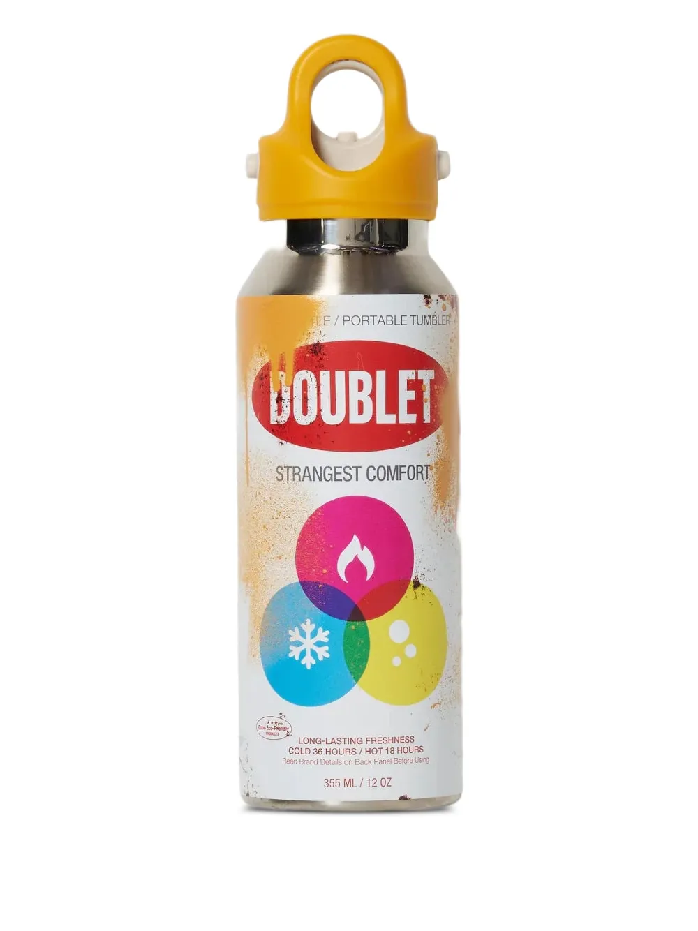 Doublet Small Spray-Can Water Bottle | Yellow | FARFETCH