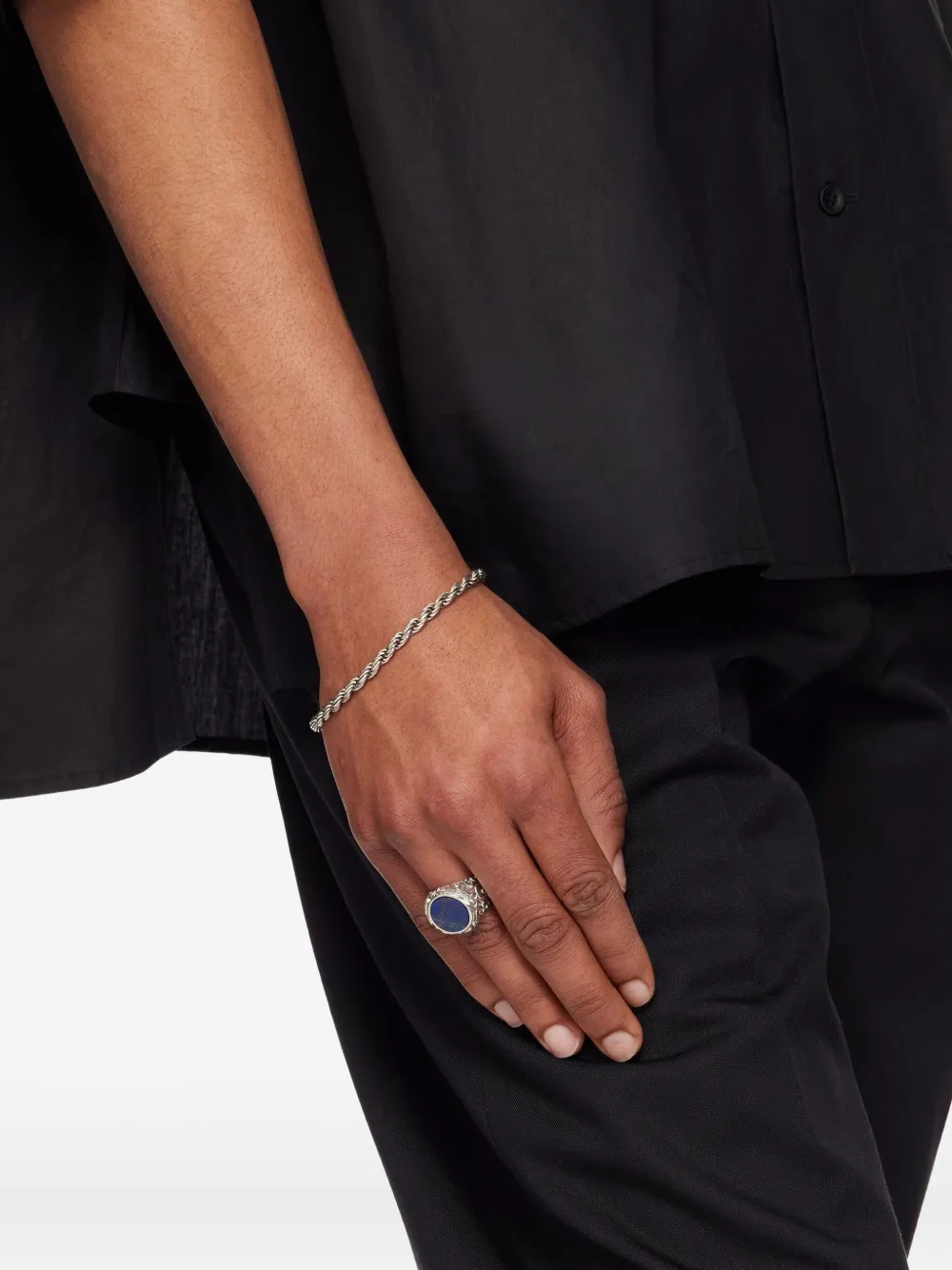 Emanuele Bicocchi rope-chain skull bracelet | Women | Image 2