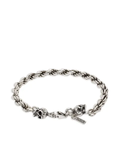Emanuele Bicocchi rope-chain skull bracelet
