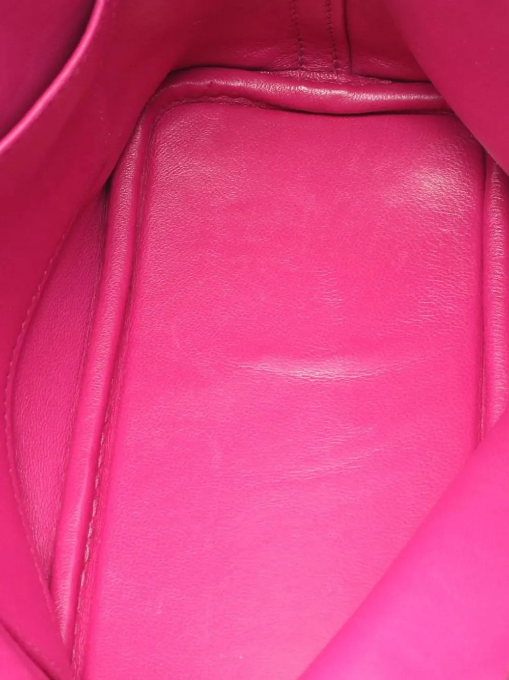 Pre-owned Hermes 2017 Mini Chevre Mysore Bolide 1923 Satchel In Pink