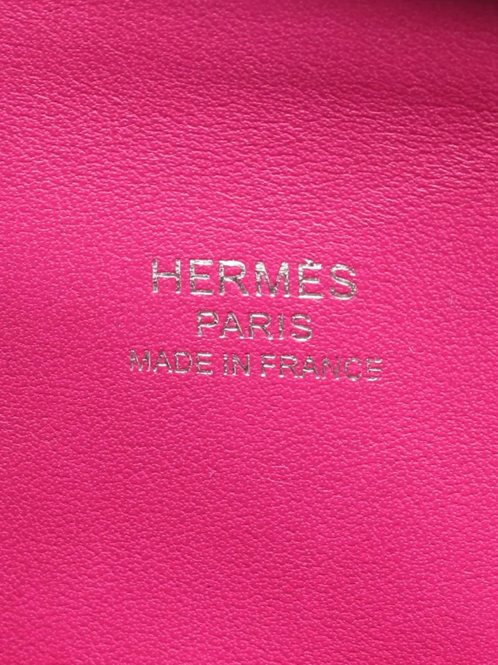 Pre-owned Hermes 2017 Mini Chevre Mysore Bolide 1923 Satchel In Pink