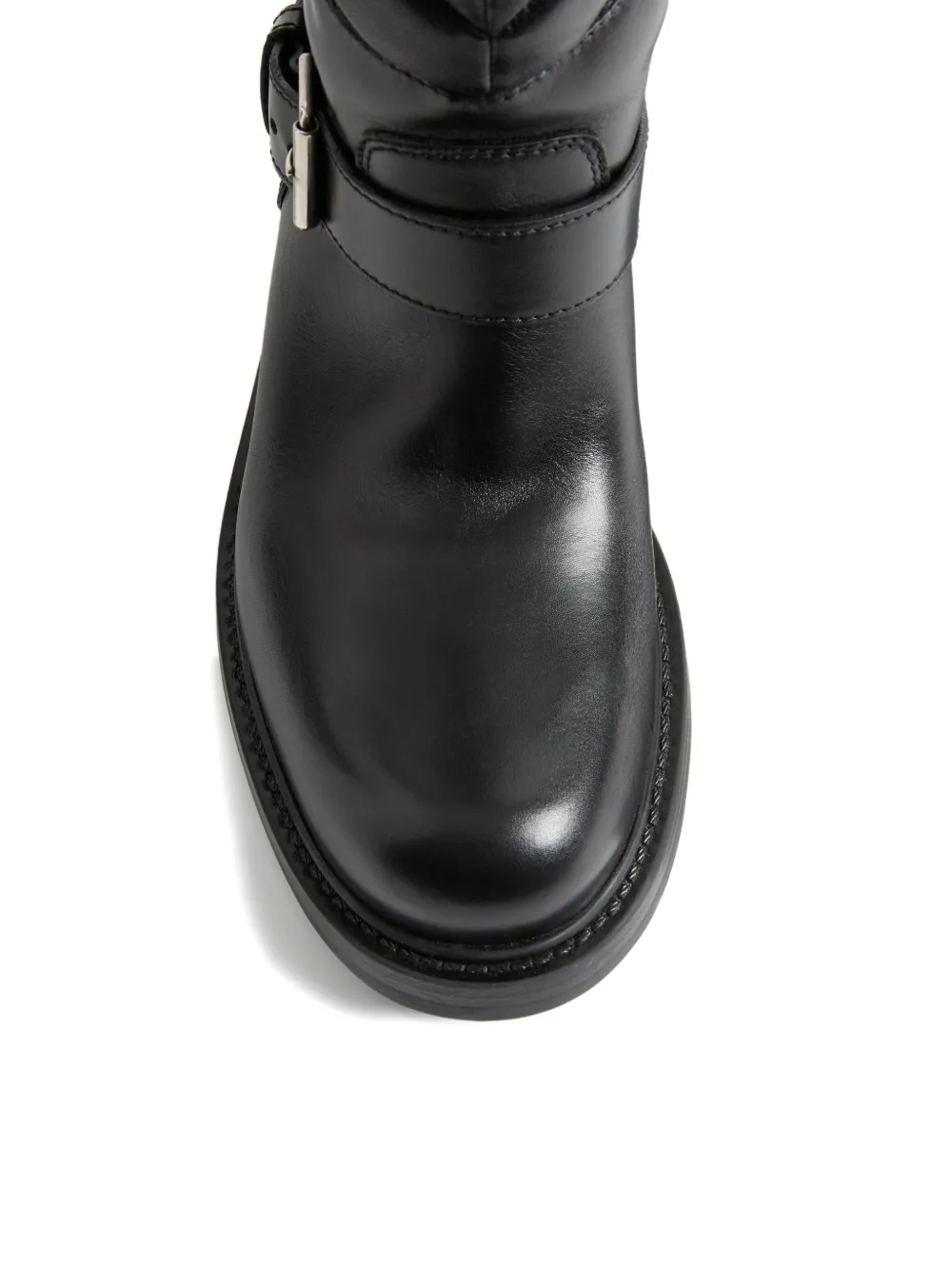 Valentino Garavani Rayons Biker Boots in Black, view 4