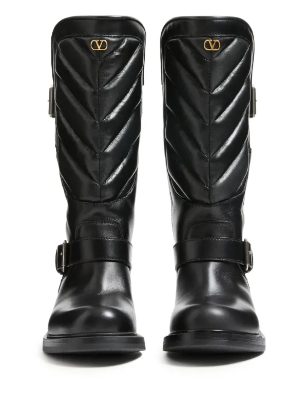 Valentino Garavani Rayons バイカーブーツ | ブラック | FARFETCH JP