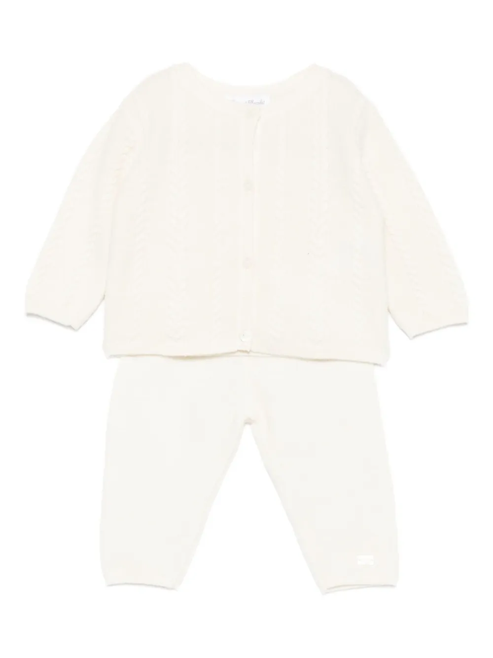 Tartine Et Chocolat cable-knit trousers set | White | Image 1