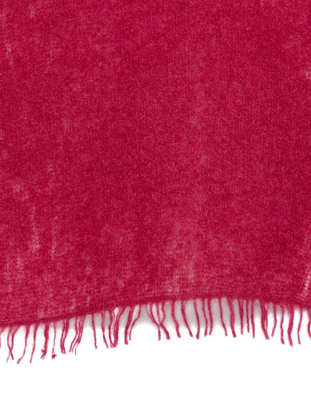 Mouleta Felted Frayed-edge Scarf In Pink