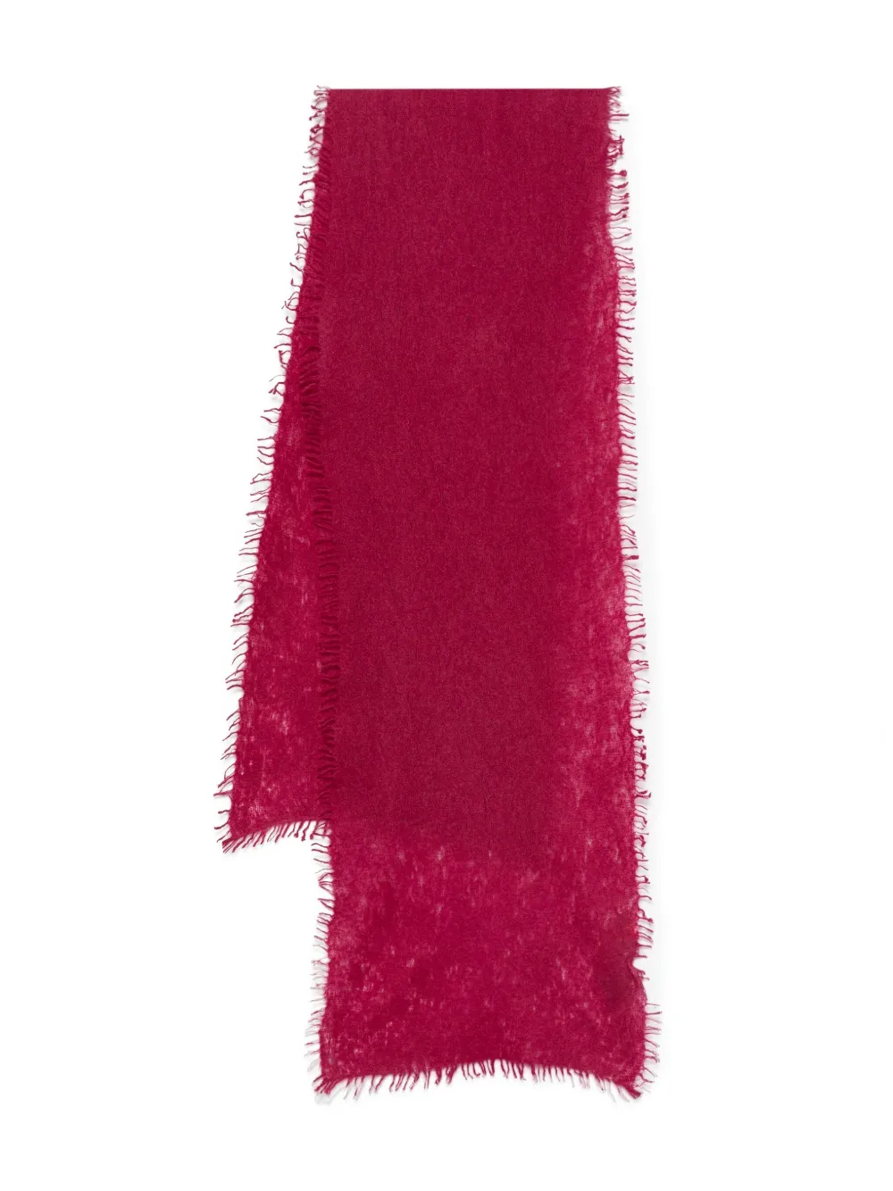 MOULETA frayed-edge scarf | Red | Image 1