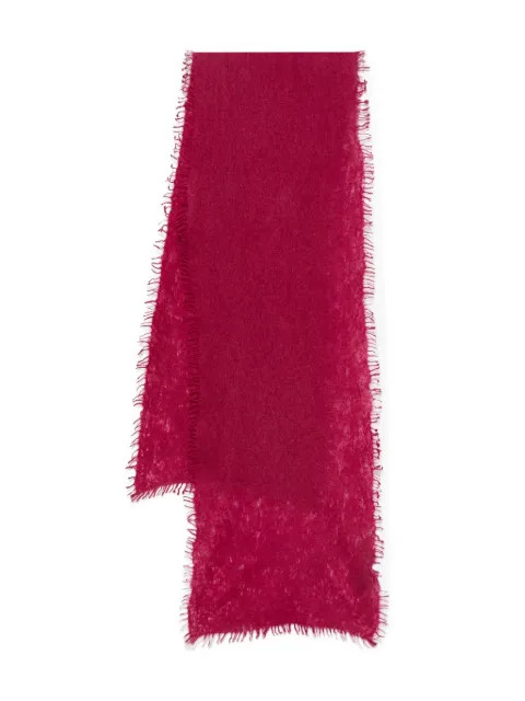 MOULETA frayed-edge scarf