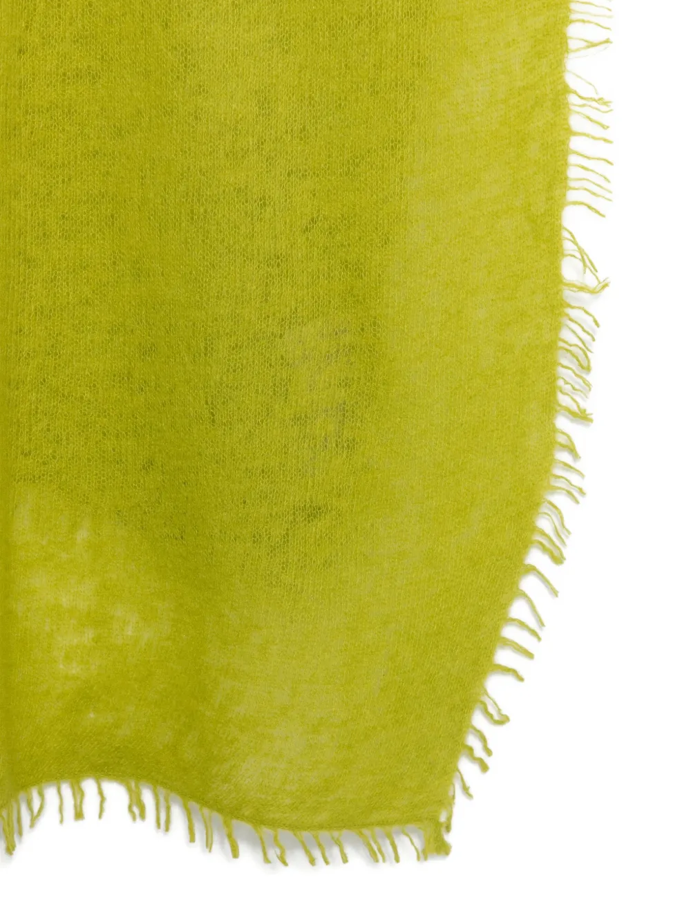 MOULETA Sjaal met gerafelde afwerking - Groen