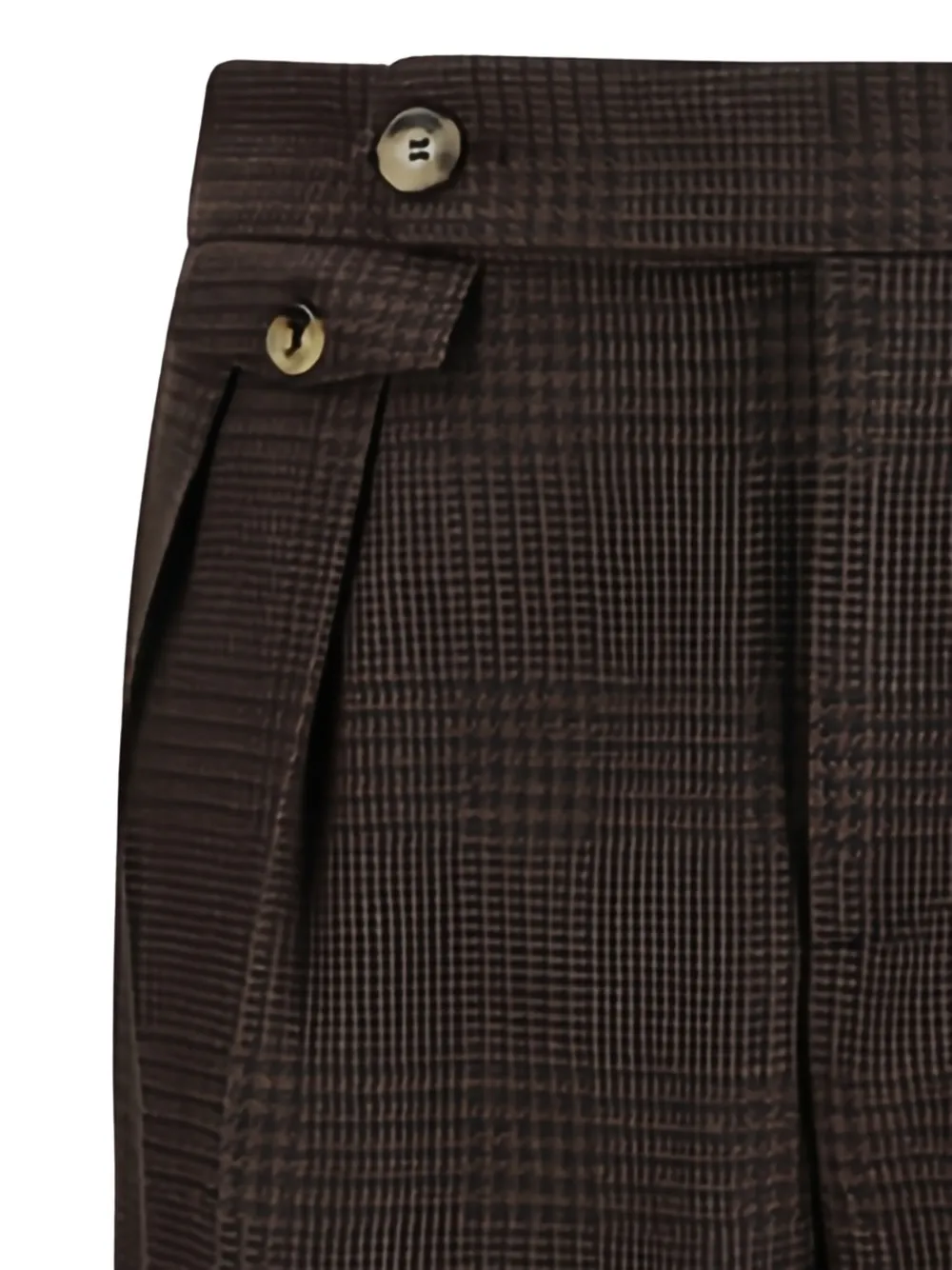 Brunello Cucinelli check-pattern suit - Marrone