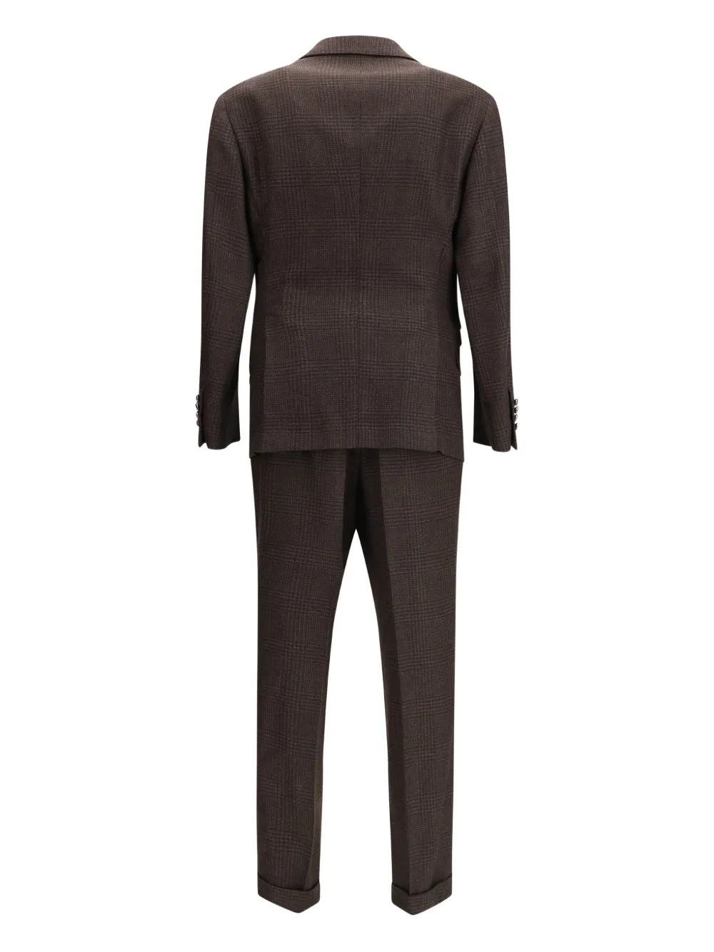 Brunello Cucinelli check-pattern suit | Brown | Image 1