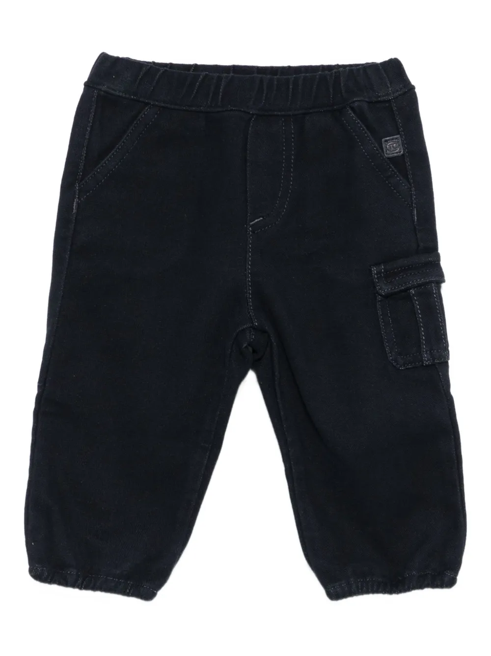 Tartine Et Chocolat Logo-patch Chinos In Black
