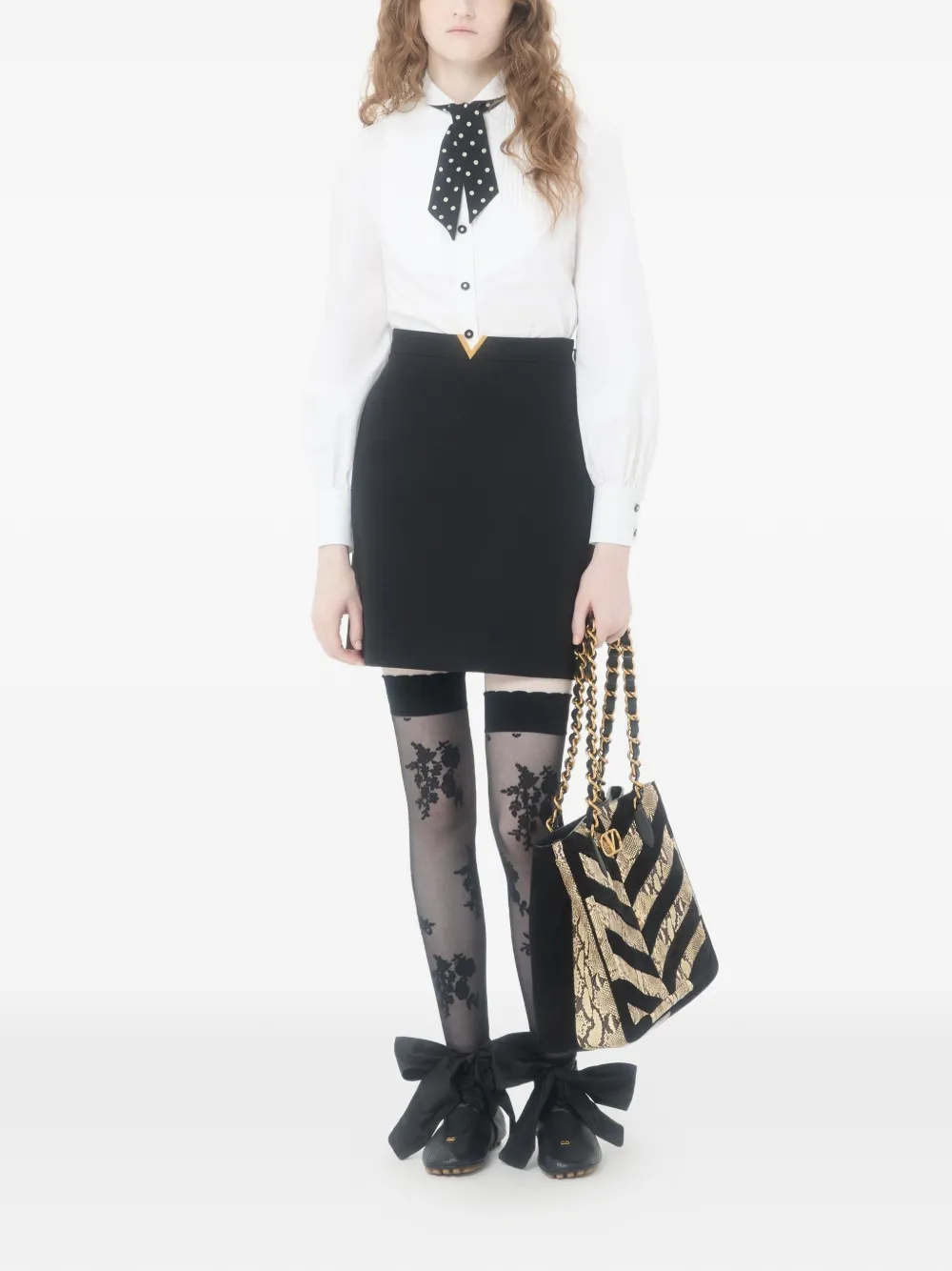 Valentino Garavani Crêpe Couture mini-rok Zwart