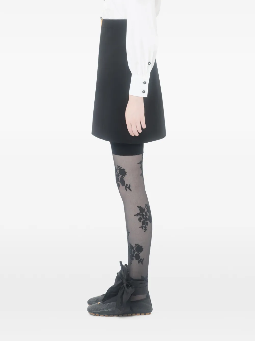 Valentino Garavani Crêpe Couture mini-rok Zwart