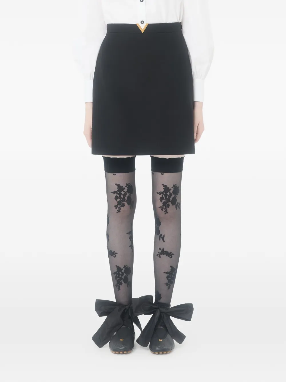 Valentino Garavani Crêpe Couture mini-rok Zwart