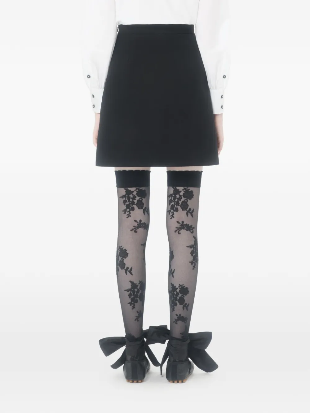 Valentino Garavani Crêpe Couture mini-rok Zwart