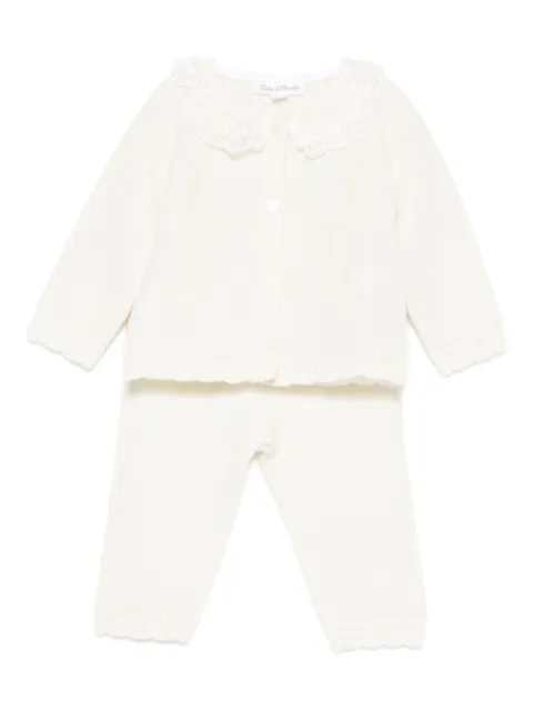 Tartine Et Chocolat lace-trim trousers set