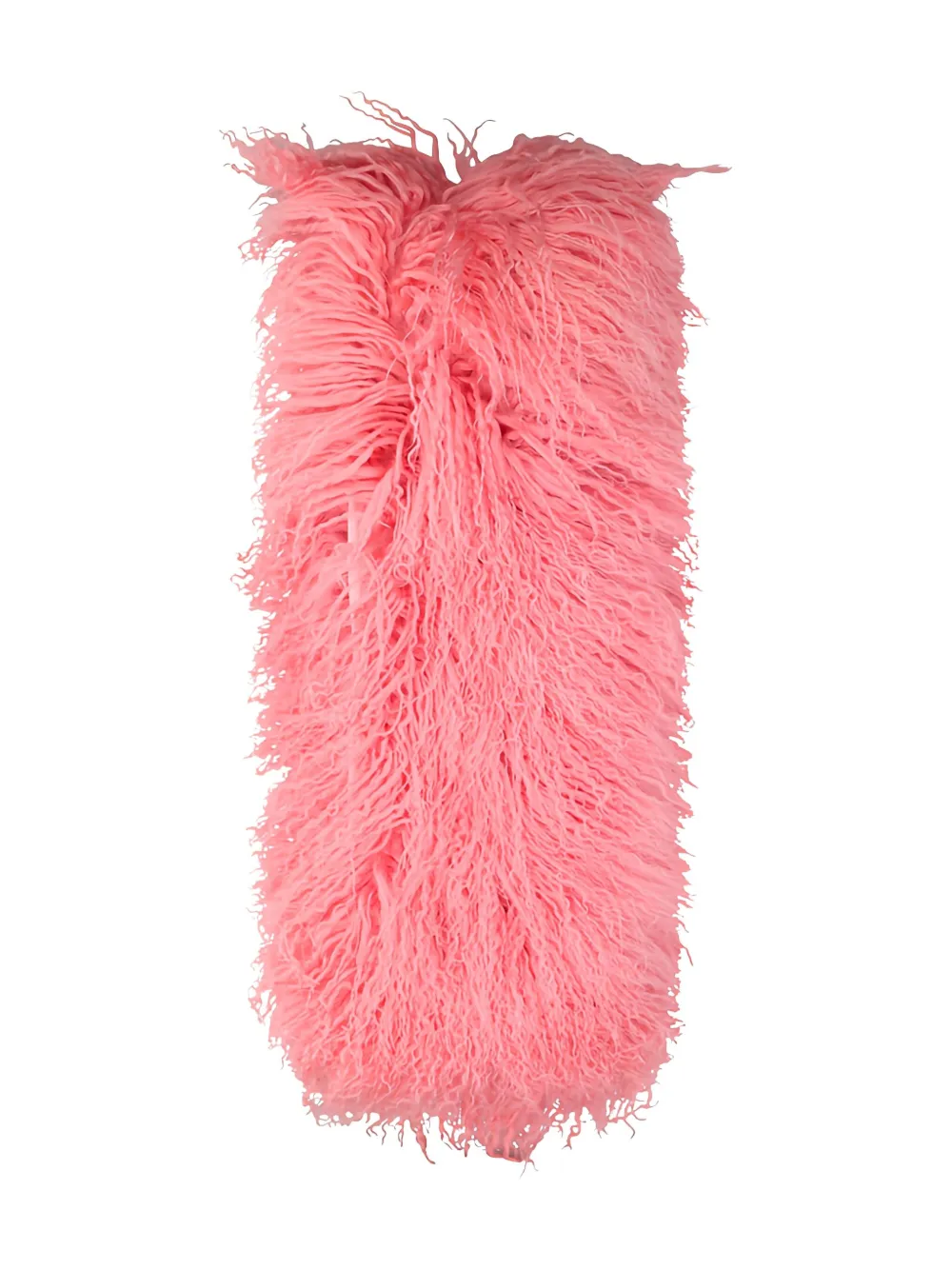 DES PHEMMES Mongolian-fur scarf | Pink | Image 1