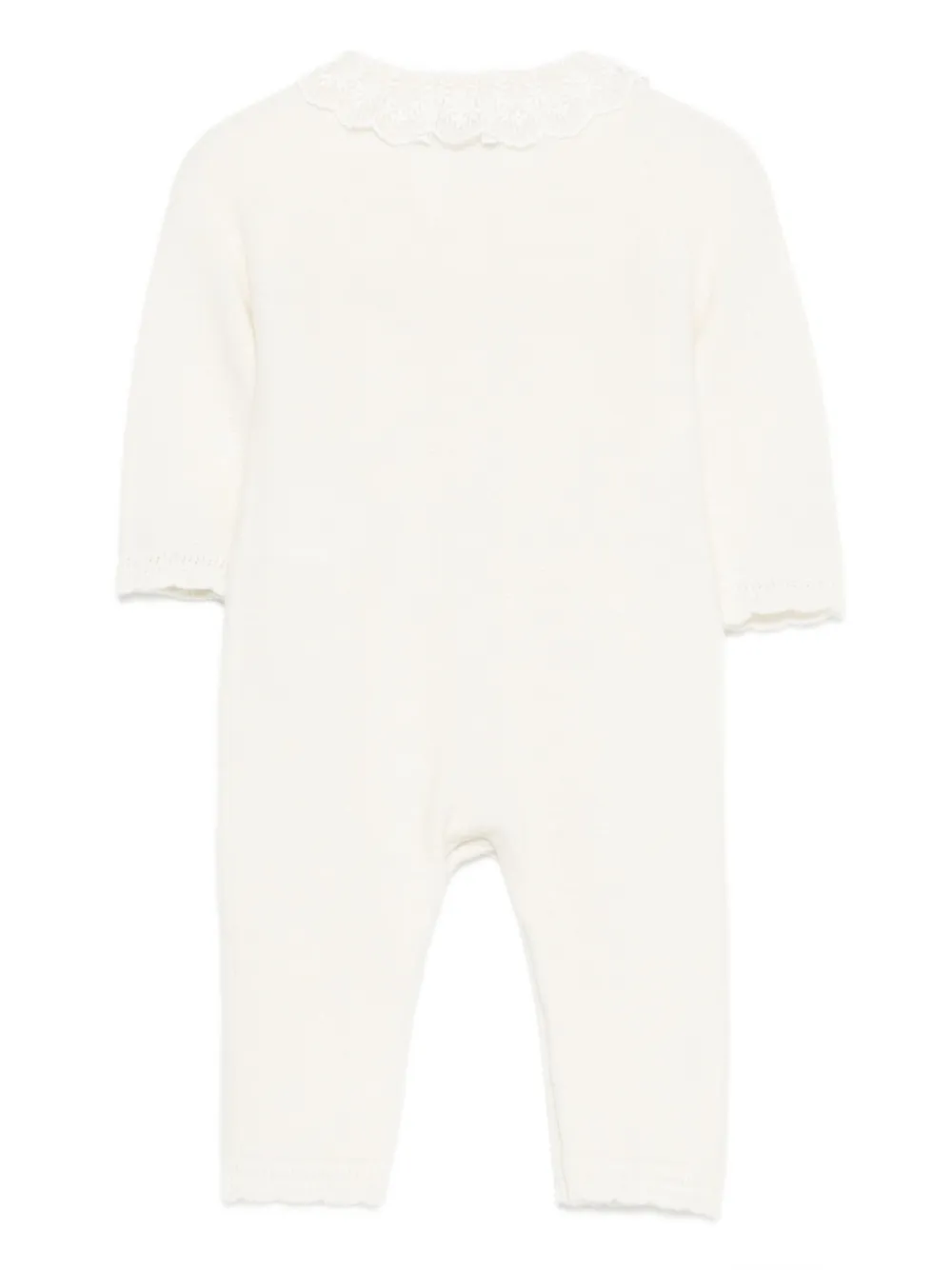 Tartine Et Chocolat Romper met kanten kraag - Beige
