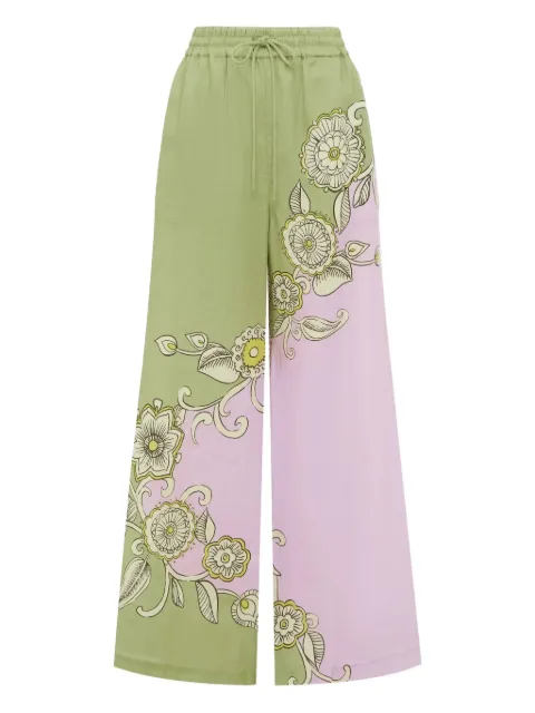 ALEMAIS Sora floral-print trousers