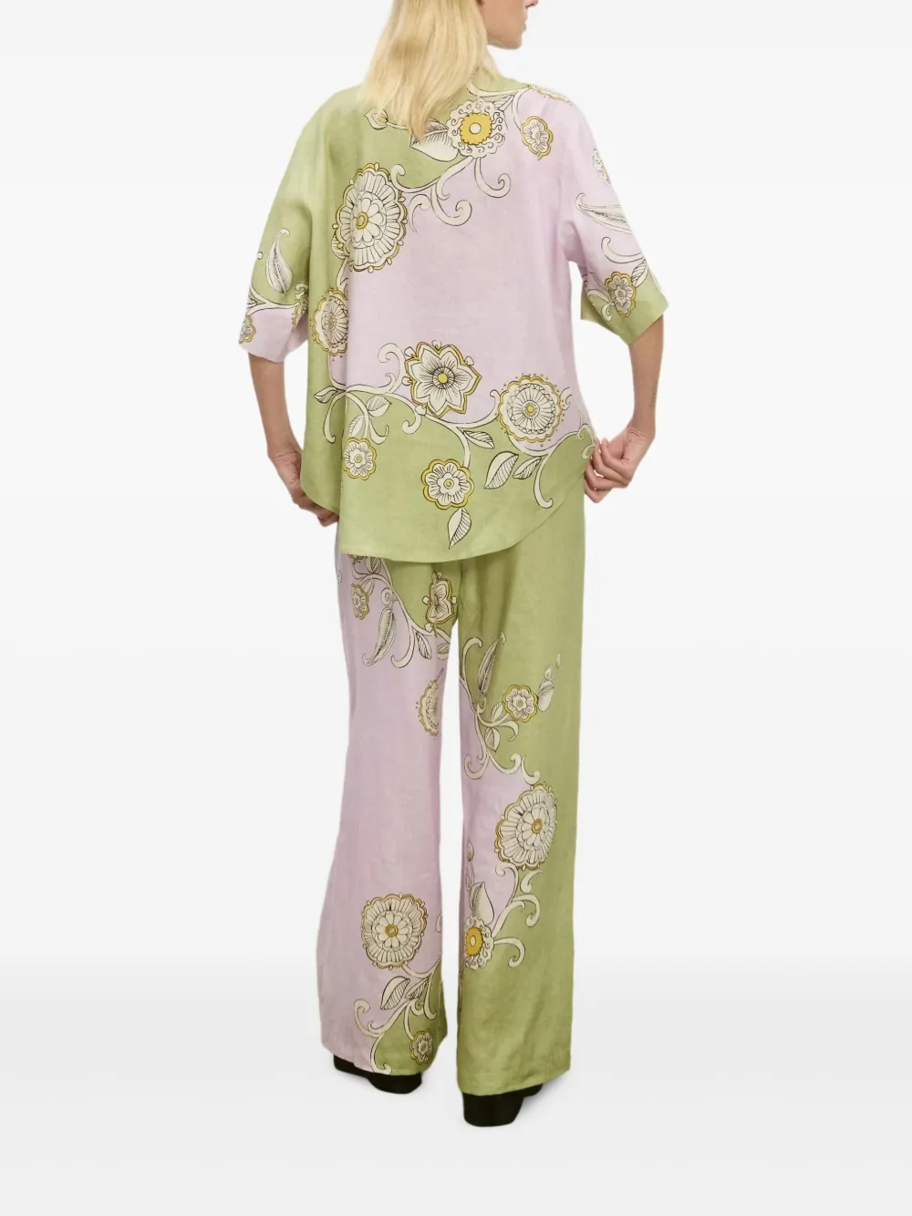 ALEMAIS Sora floral-print trousers | Wide-Leg Pants | Image 2